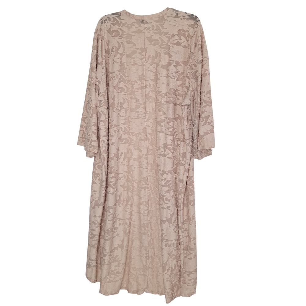 Cottagecore Whimsigoth Floral Soft Girl Torrid Kimono Duster Cardigan Burnout 3X - Picture 2 of 12
